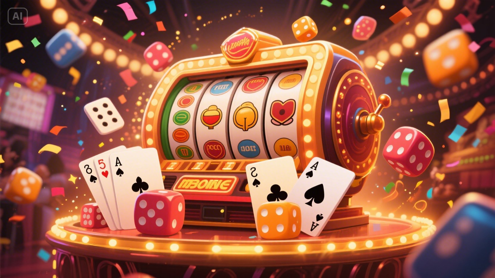 Casino fire slots game desktop and mobile interfaces